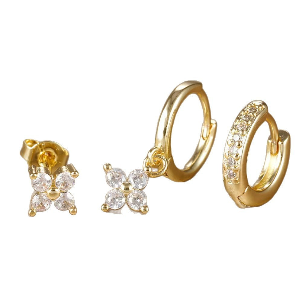 Mariana – Dreiteiliges Ohrring-Set mit Zirkonia