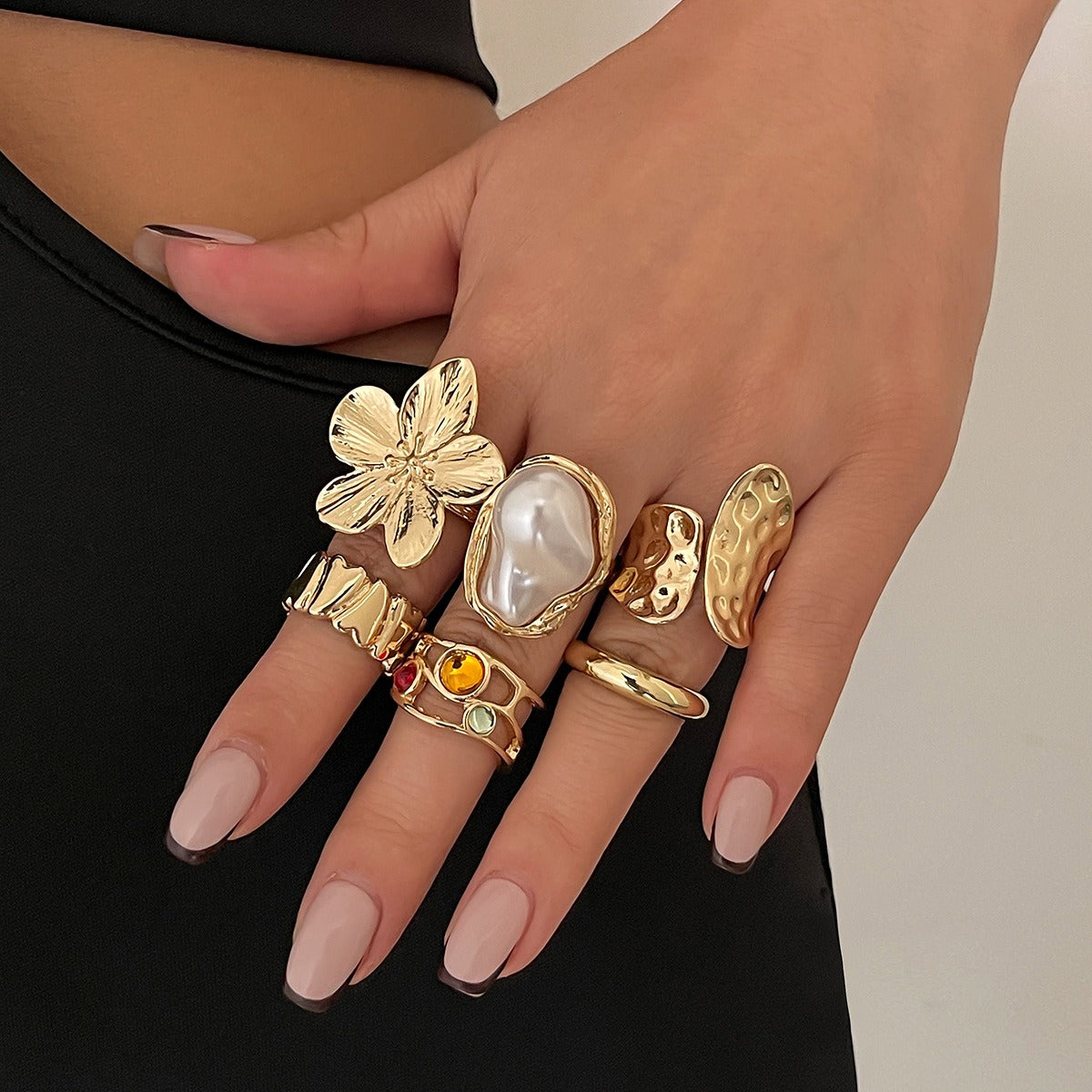 Merina – Set aus 6 markanten Ringen