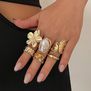 Merina – Set aus 6 markanten Ringen