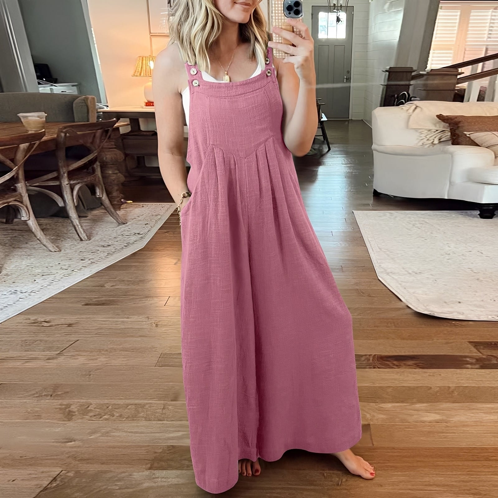 Chloe - Eleganter Damen-Jumpsuit mit weitem Bein