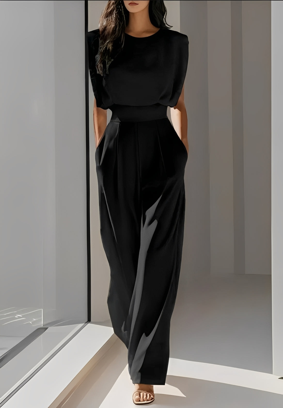 Bernice - Bequemer ärmelloser Jumpsuit
