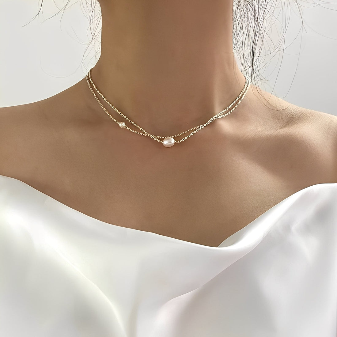 Marina – Halsband mit Süßwasserperlen