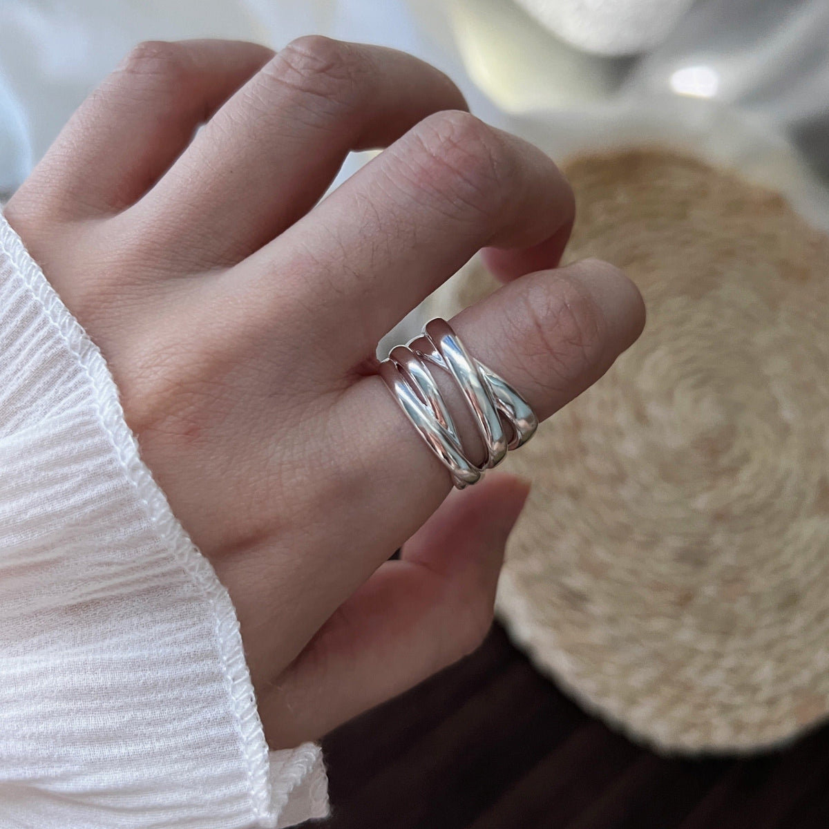 Riley – Geometrischer Ring der romantischen Zuneigung