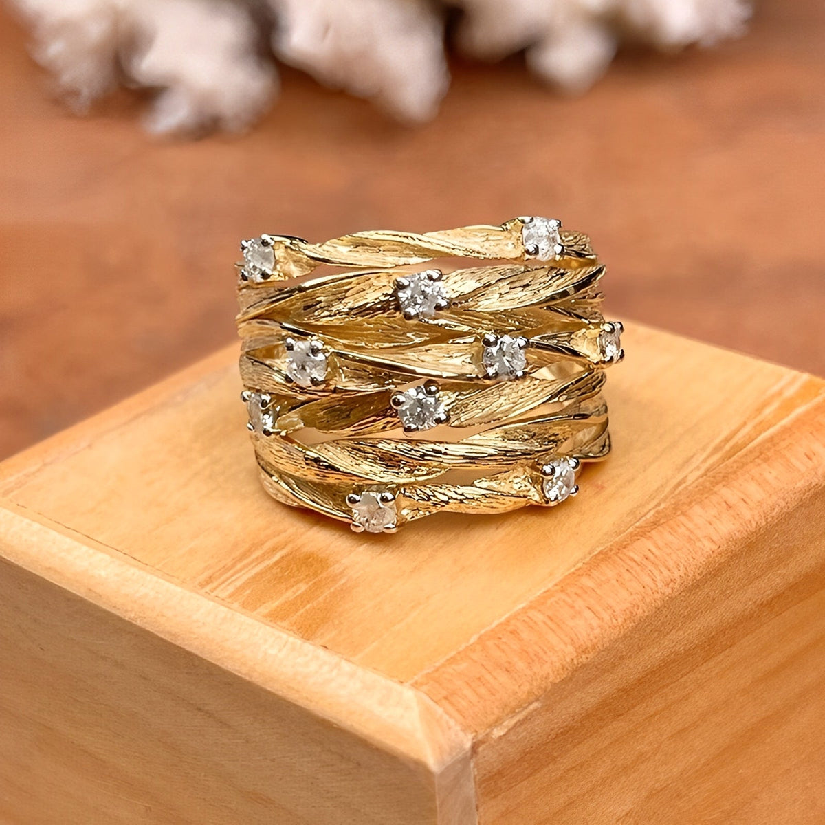 Marisse – Vintage-Ring in Gold mit zartem Glanz