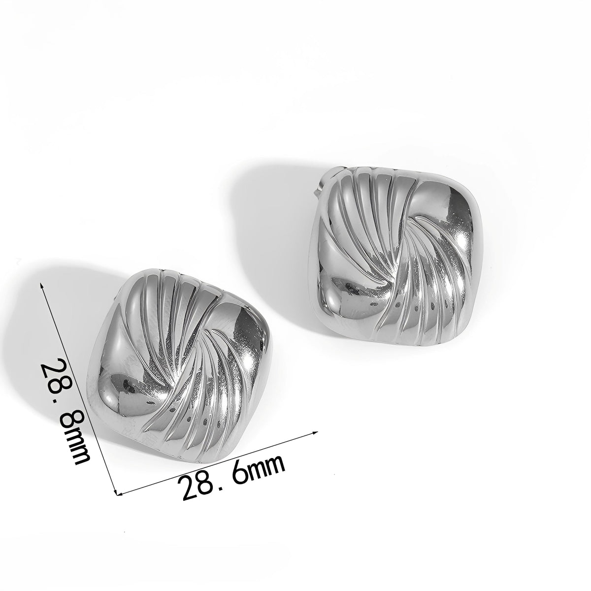 Kaia – Geometrische Titanohrringe