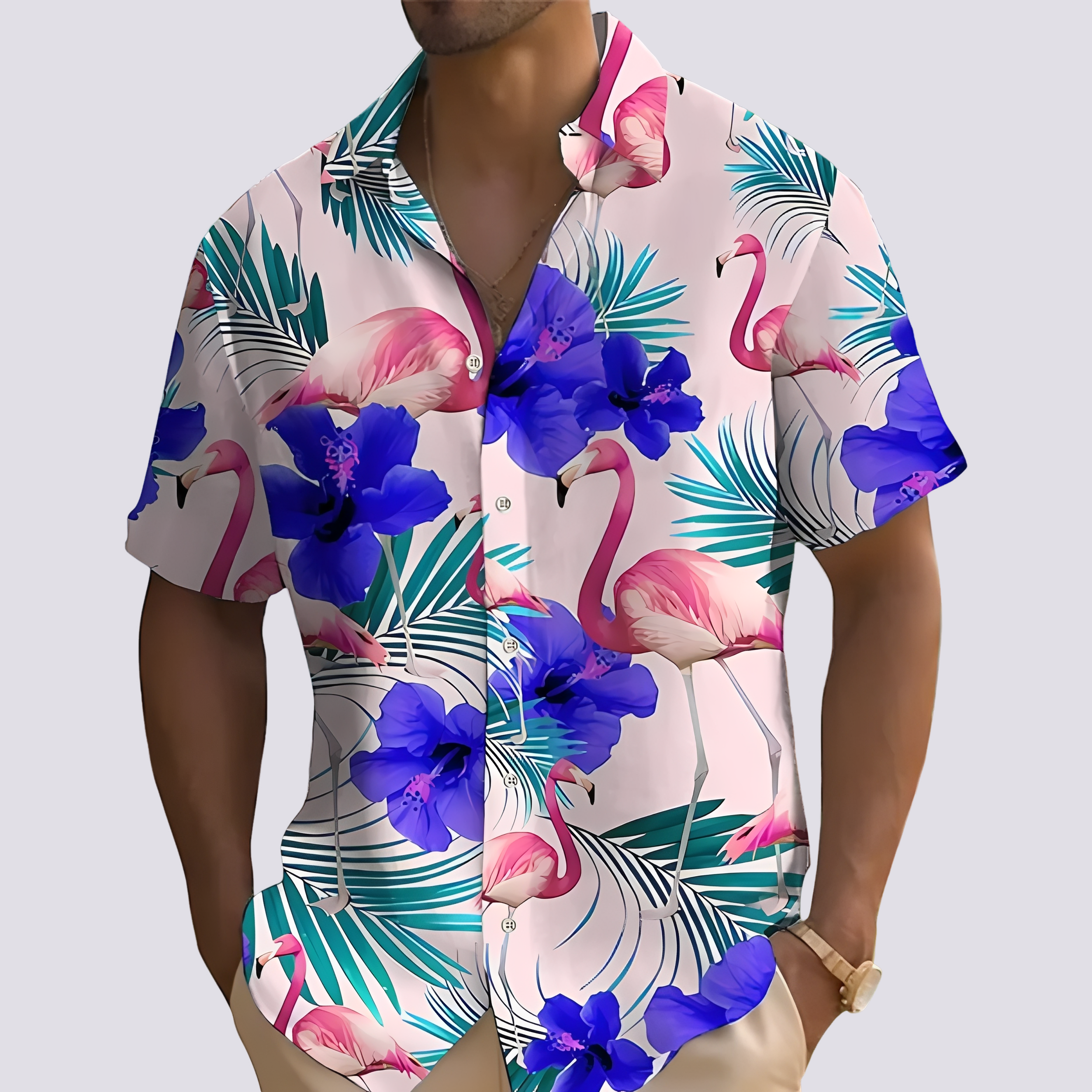 Philip - Elegantes Hemd mit Hawaii-Muster für Herren