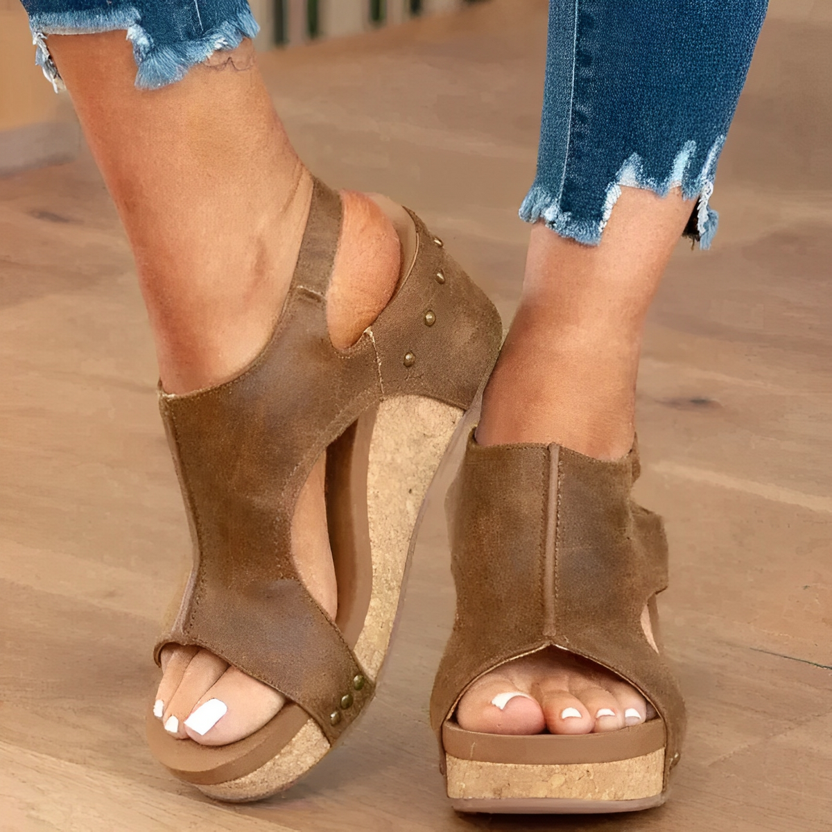 Marlene - Bequeme Keilabsatz-Sandalen für Damen