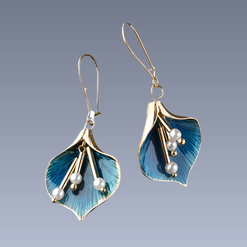 Yara – Vintage Silber Ohrringe mit Lotusblume
