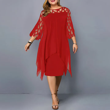 Eleanor - Chices Chiffon-Midikleid