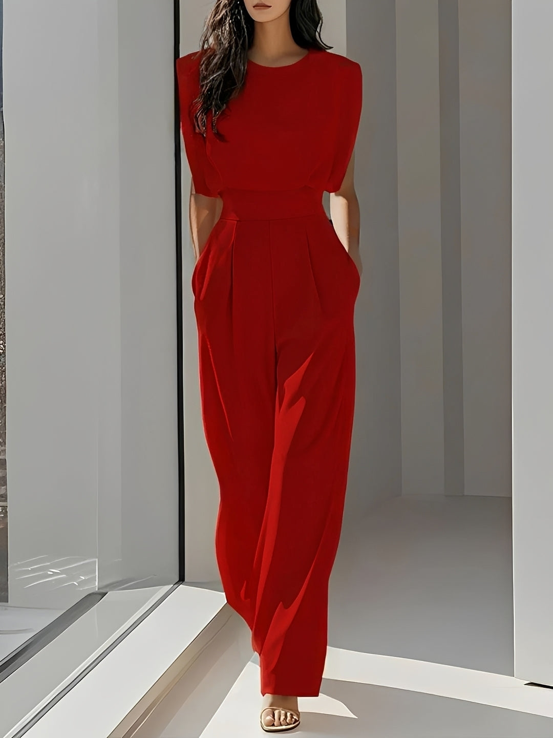 Bernice - Bequemer ärmelloser Jumpsuit