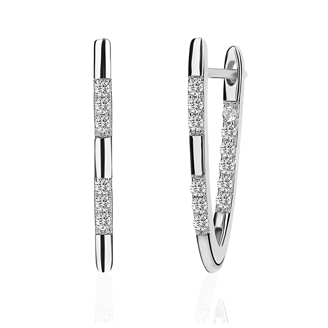 Cleah – Elegante Ohrringe mit goldenem Zirkonia