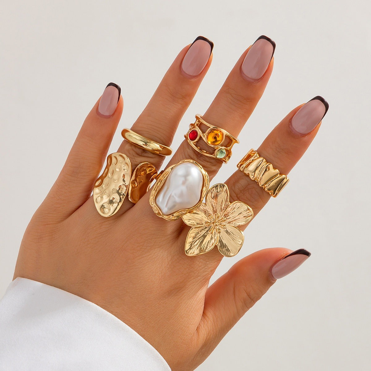 Merina – Set aus 6 markanten Ringen