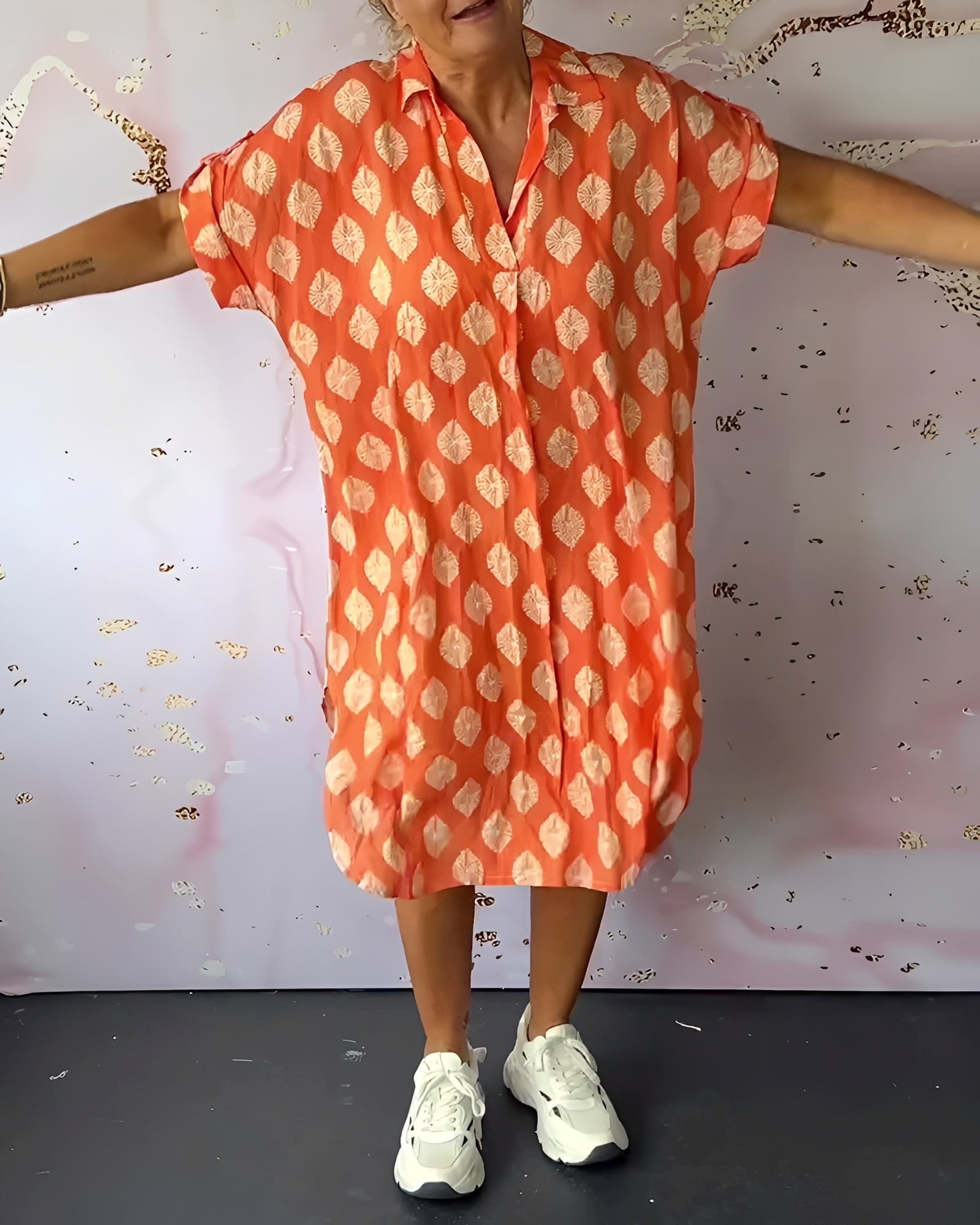 Kristina - elegantes, leger geschnittenes Damenkleid mit Revers
