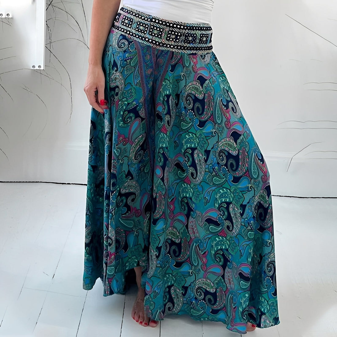 Jasmin - Eleganter Rock mit Ethno-Print für Damen