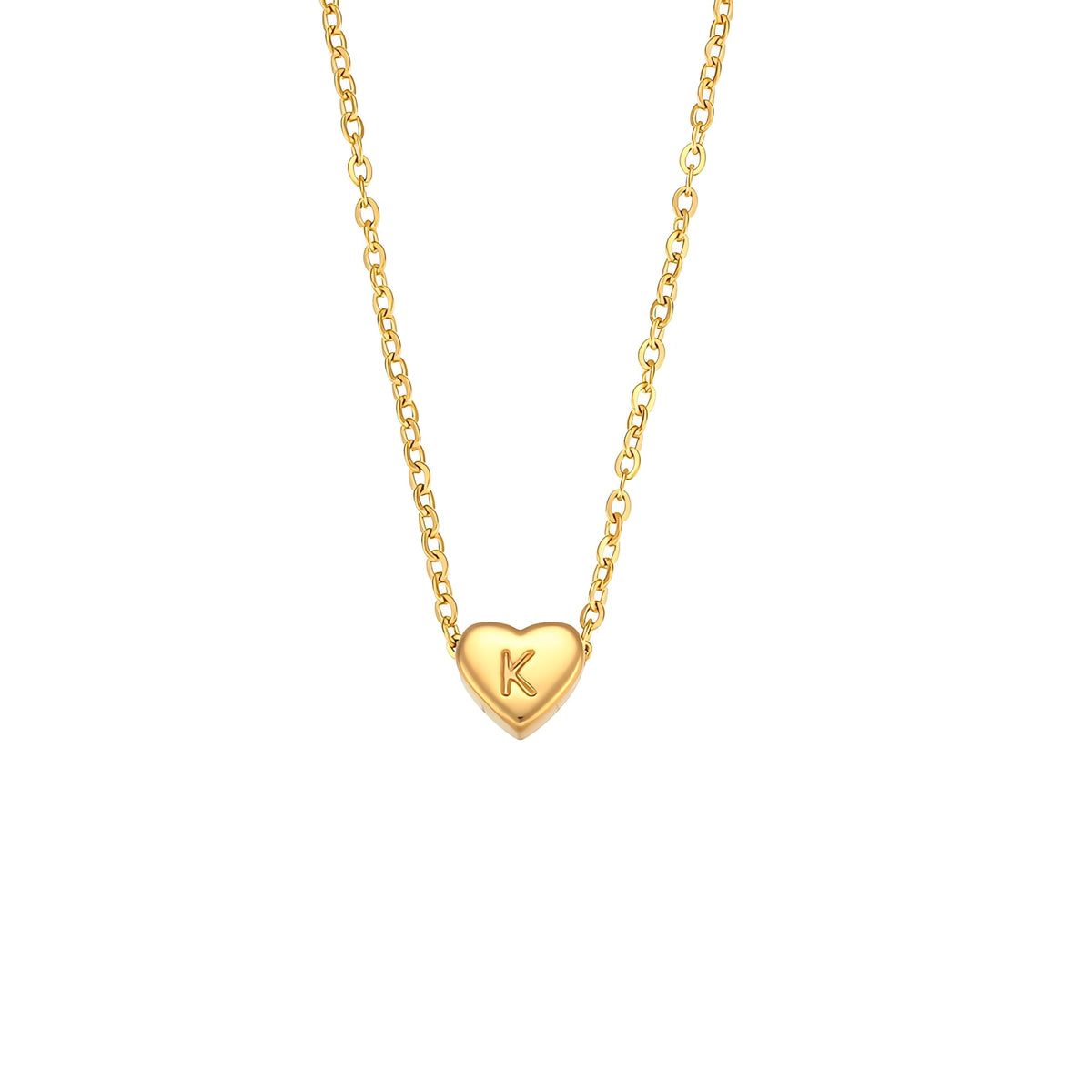 Amora – Kette mit Herzinitialen in Goldüberzug