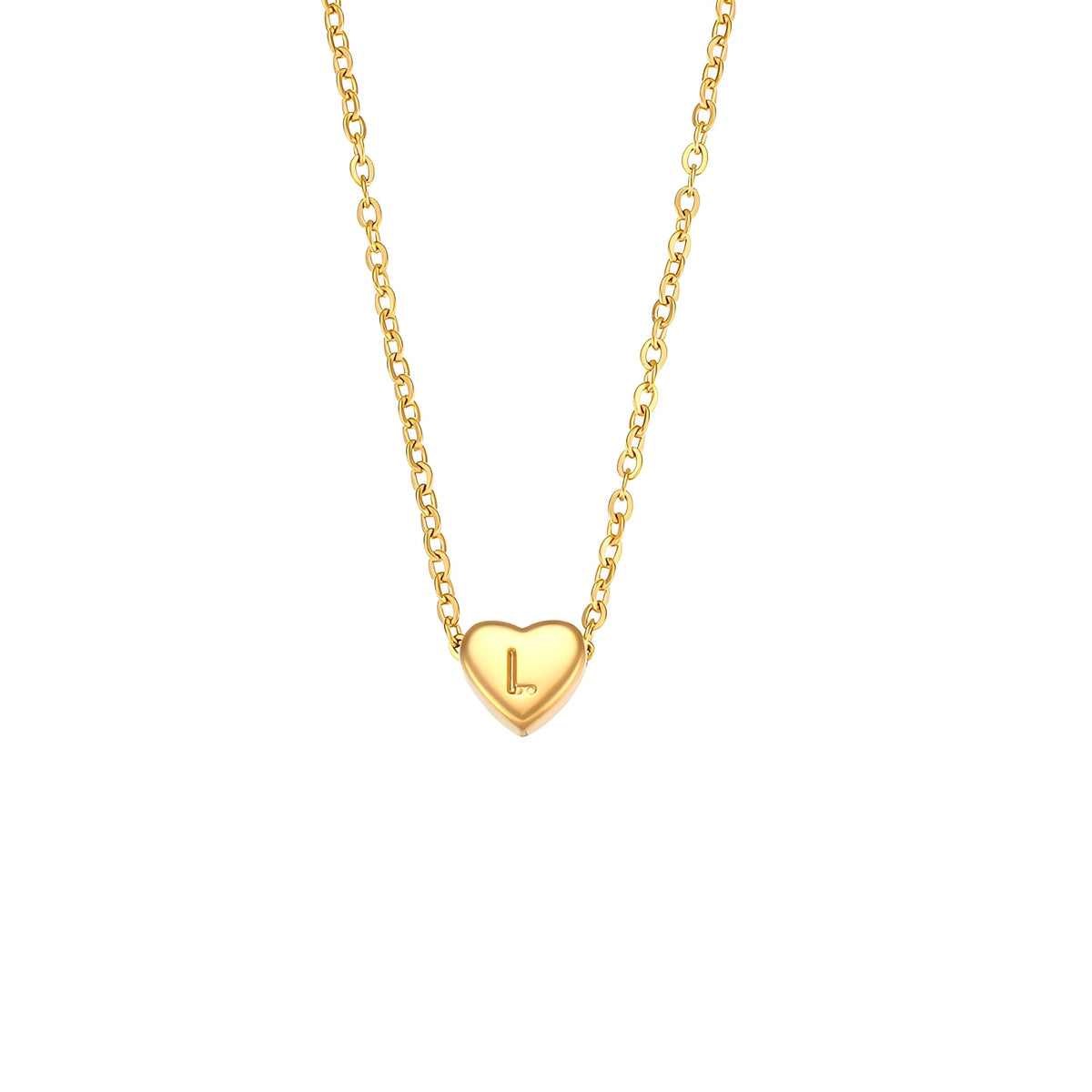 Amora – Kette mit Herzinitialen in Goldüberzug
