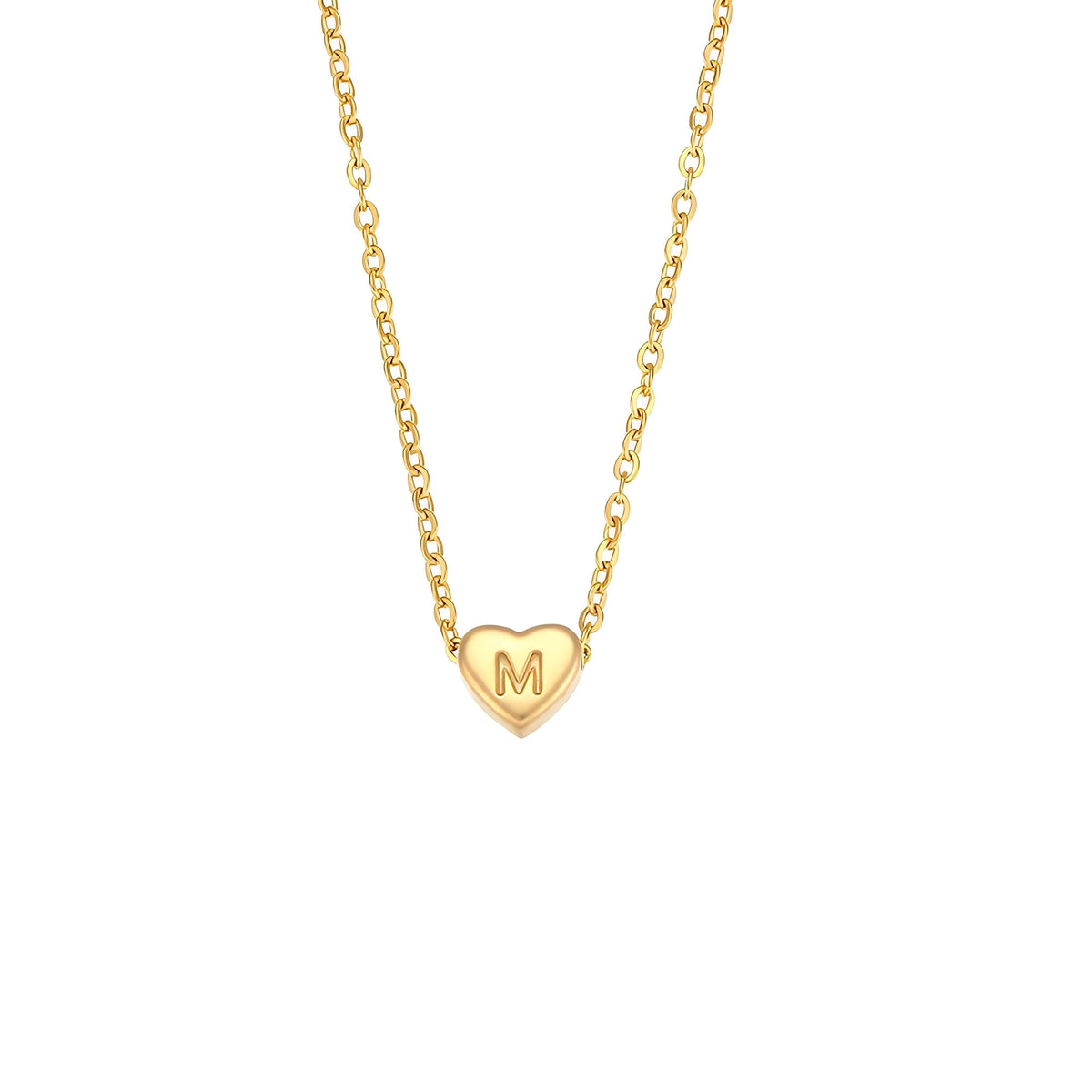 Amora – Kette mit Herzinitialen in Goldüberzug
