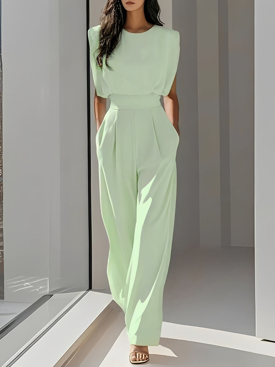 Bernice - Bequemer ärmelloser Jumpsuit