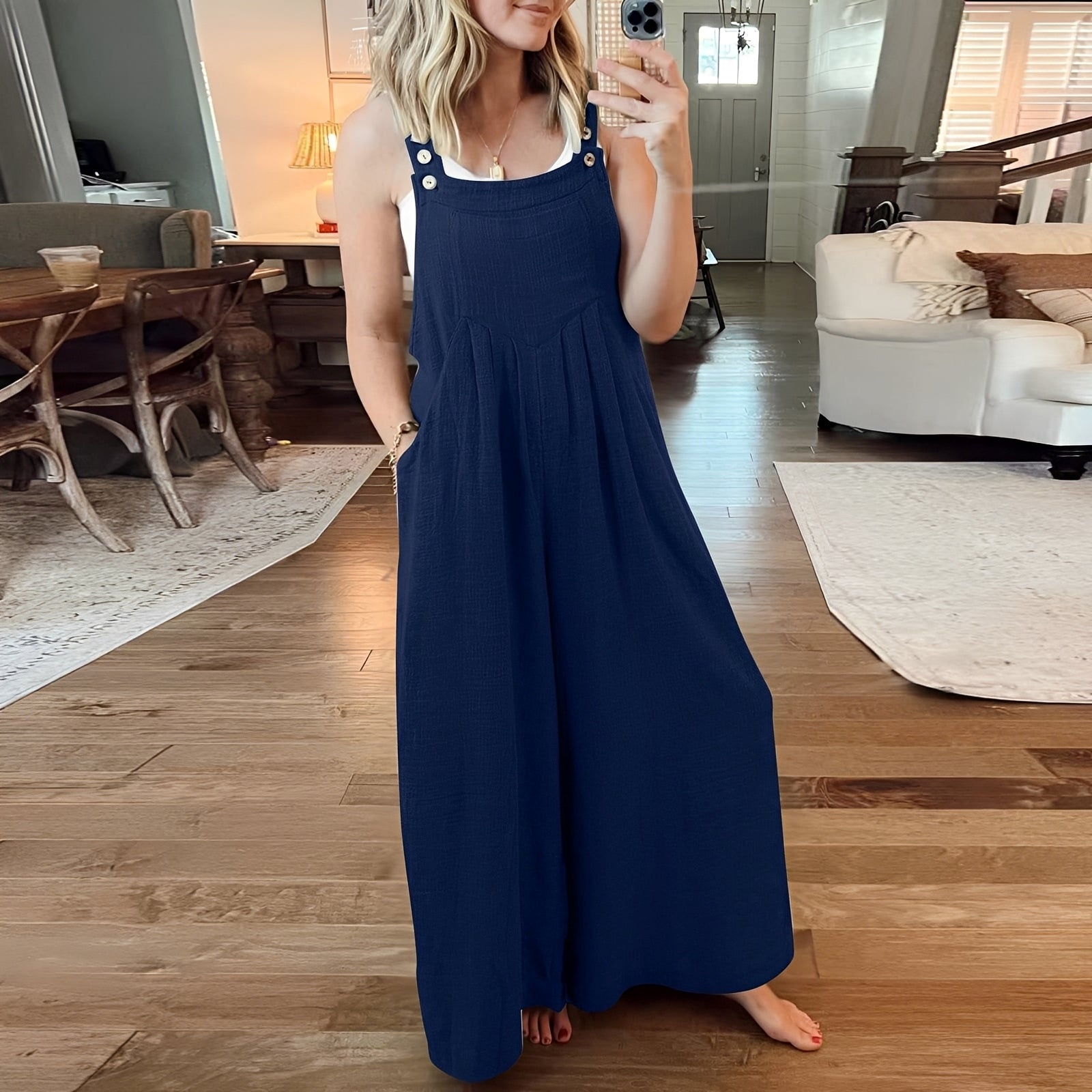 Chloe - Eleganter Damen-Jumpsuit mit weitem Bein