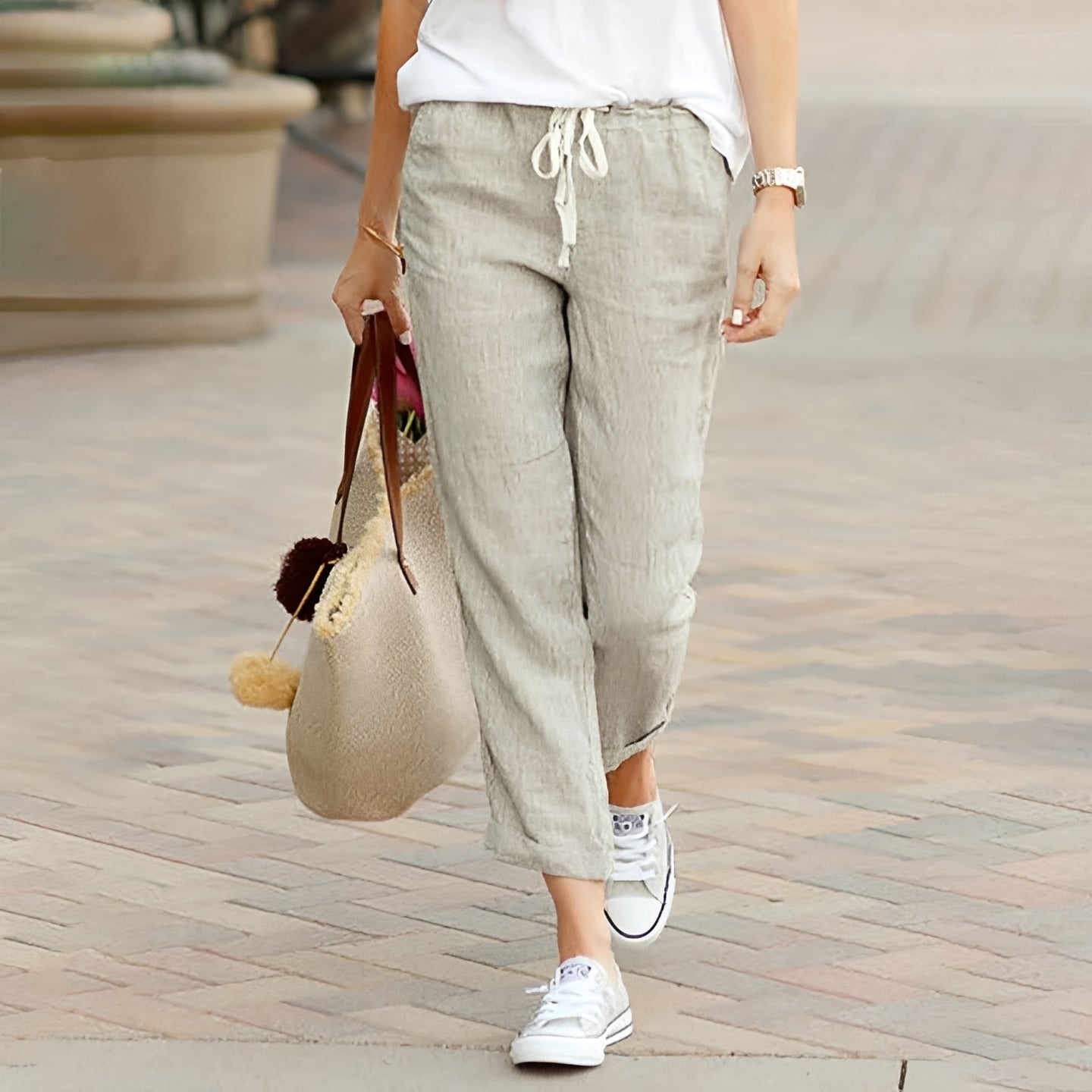 Kaci - Bequeme Hose mit flexiblem Bund