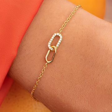 Rina – Armband mit glänzenden Gliedern