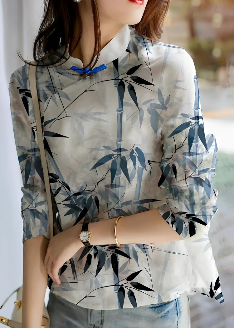 Margaret - Modische Bluse mit Blumenmuster für Damen