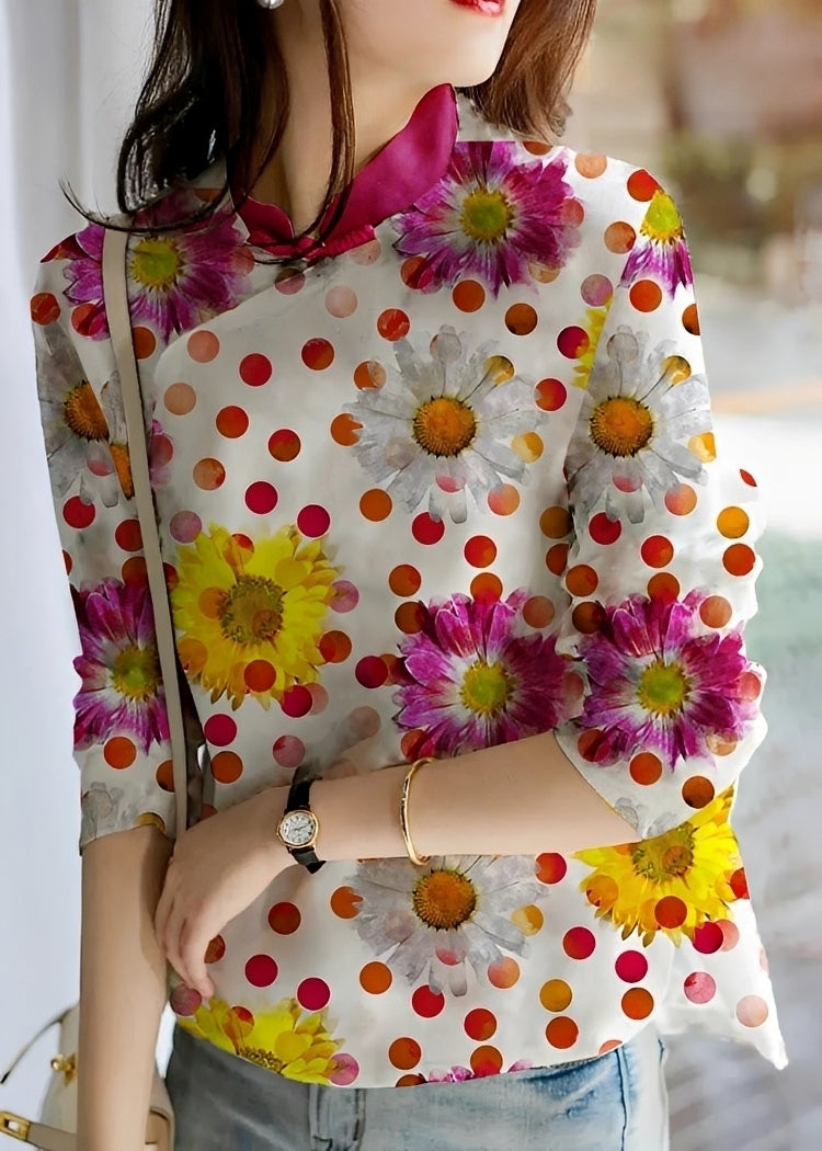 Margaret - Modische Bluse mit Blumenmuster für Damen