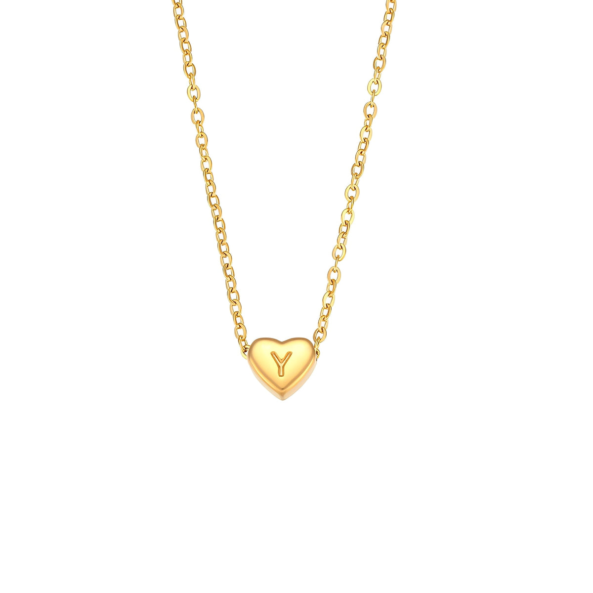 Amora – Kette mit Herzinitialen in Goldüberzug
