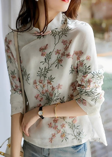Margaret - Modische Bluse mit Blumenmuster für Damen
