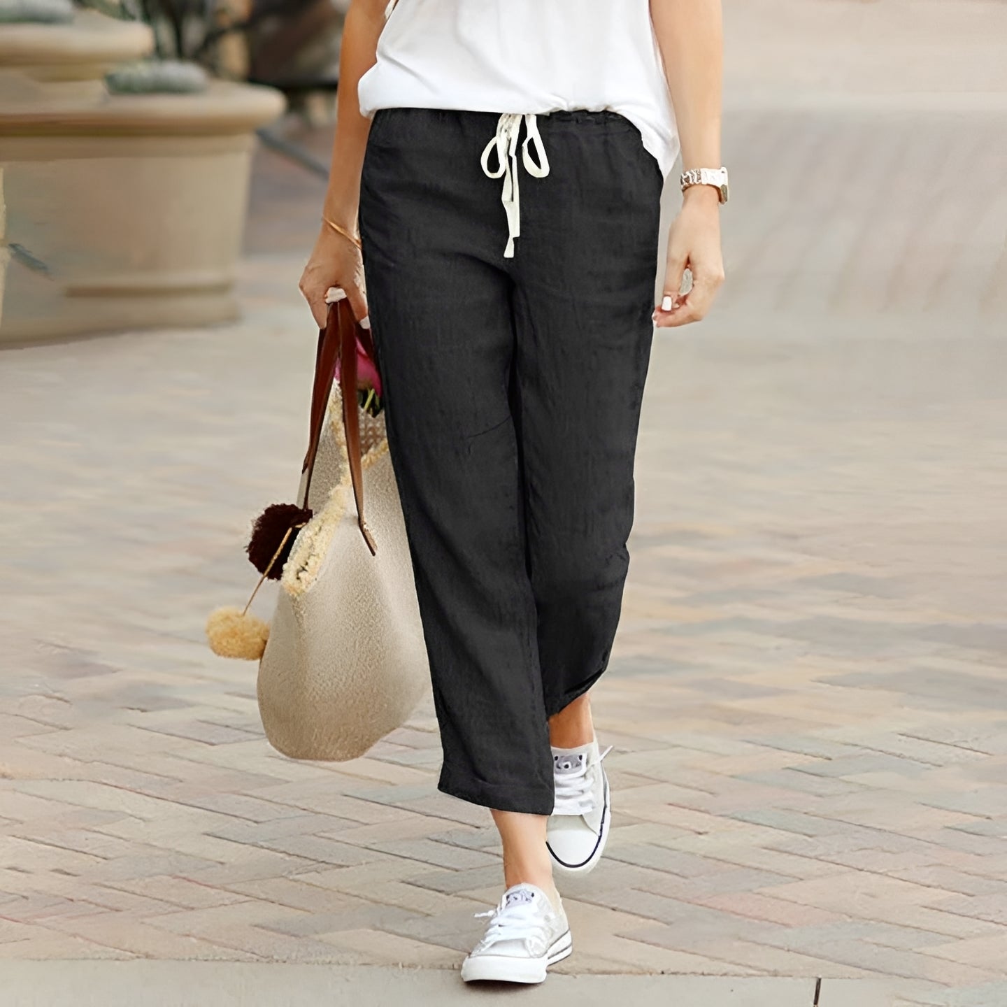 Kaci - Bequeme Hose mit flexiblem Bund
