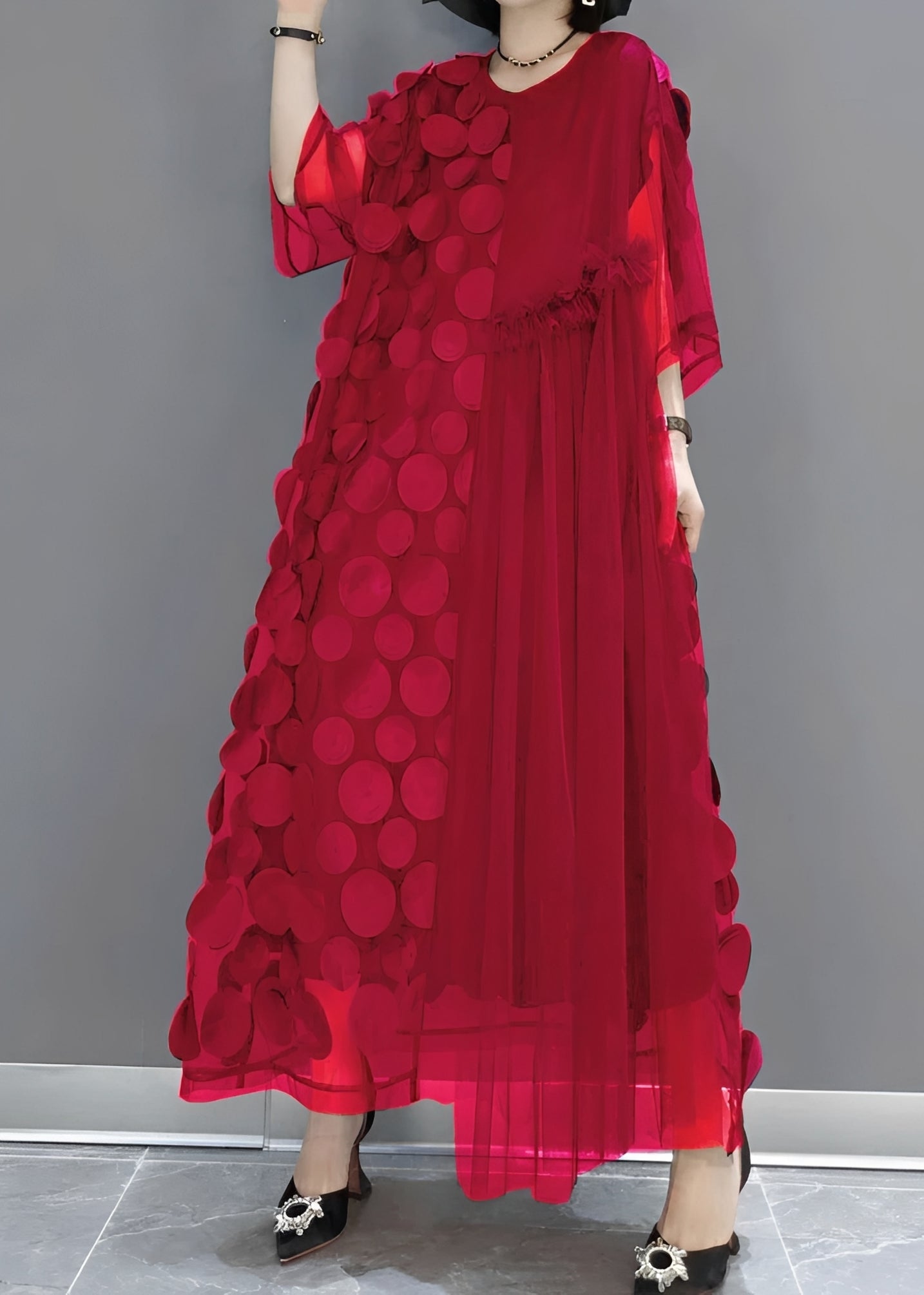 Hanna - Stilvolles asymmetrisches Damenkleid