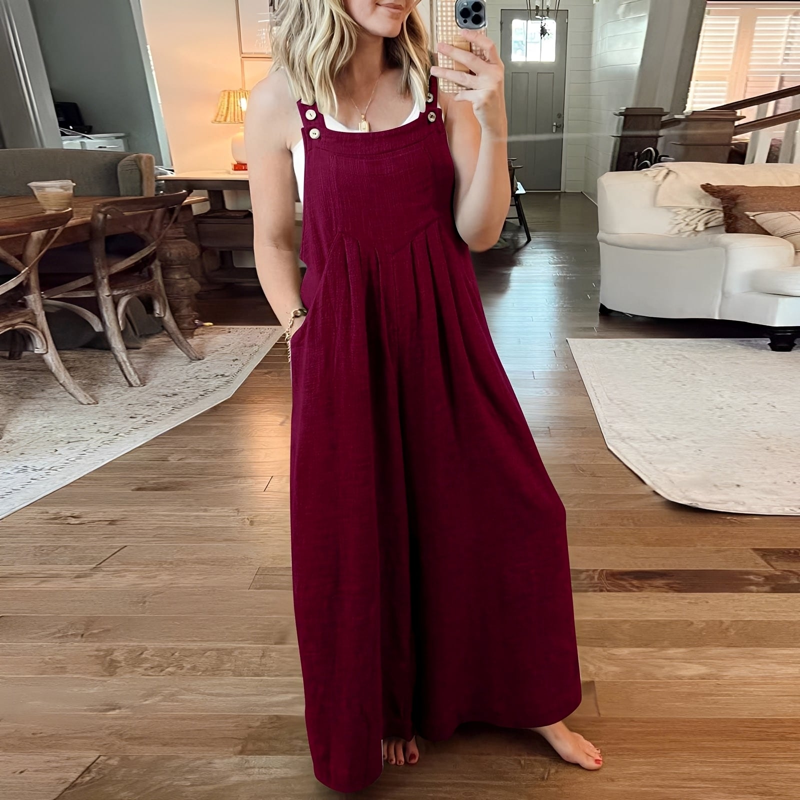 Chloe - Eleganter Damen-Jumpsuit mit weitem Bein