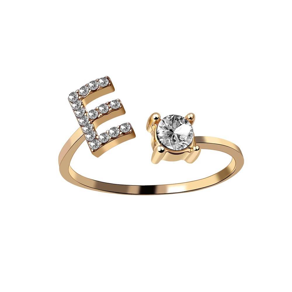 Nyla – Ring mit Initialen und Zirkonia