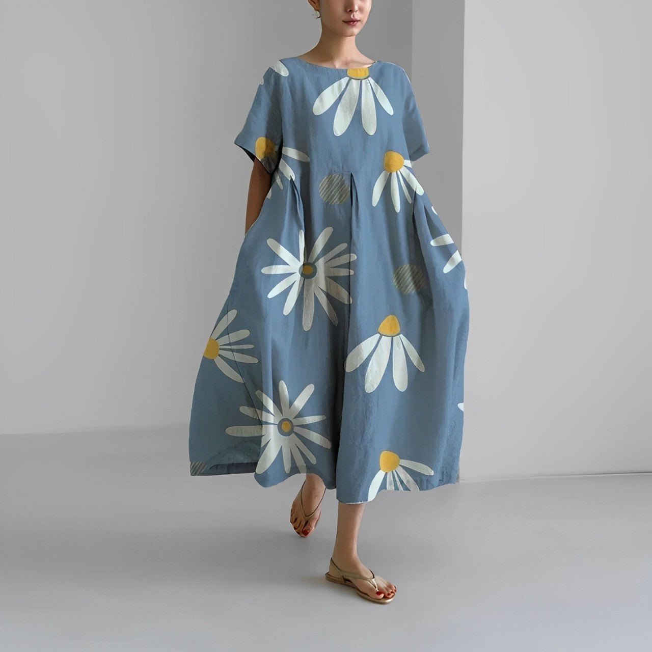 Vanessa – Langes Frühlingskleid im lässigen Boho-Stil