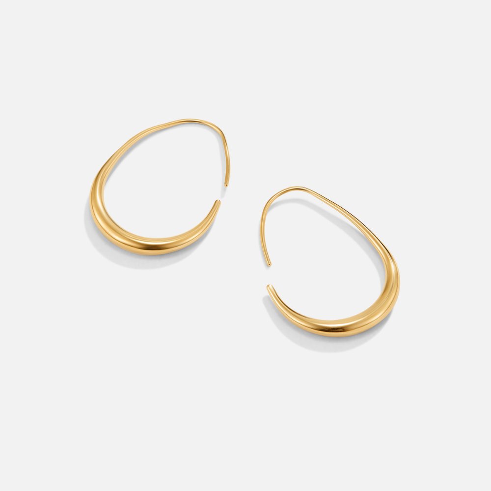 Nica – Zeitgemäße goldene Creolen
