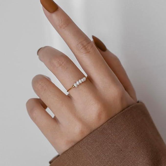 Miori – Perlenring in Gold