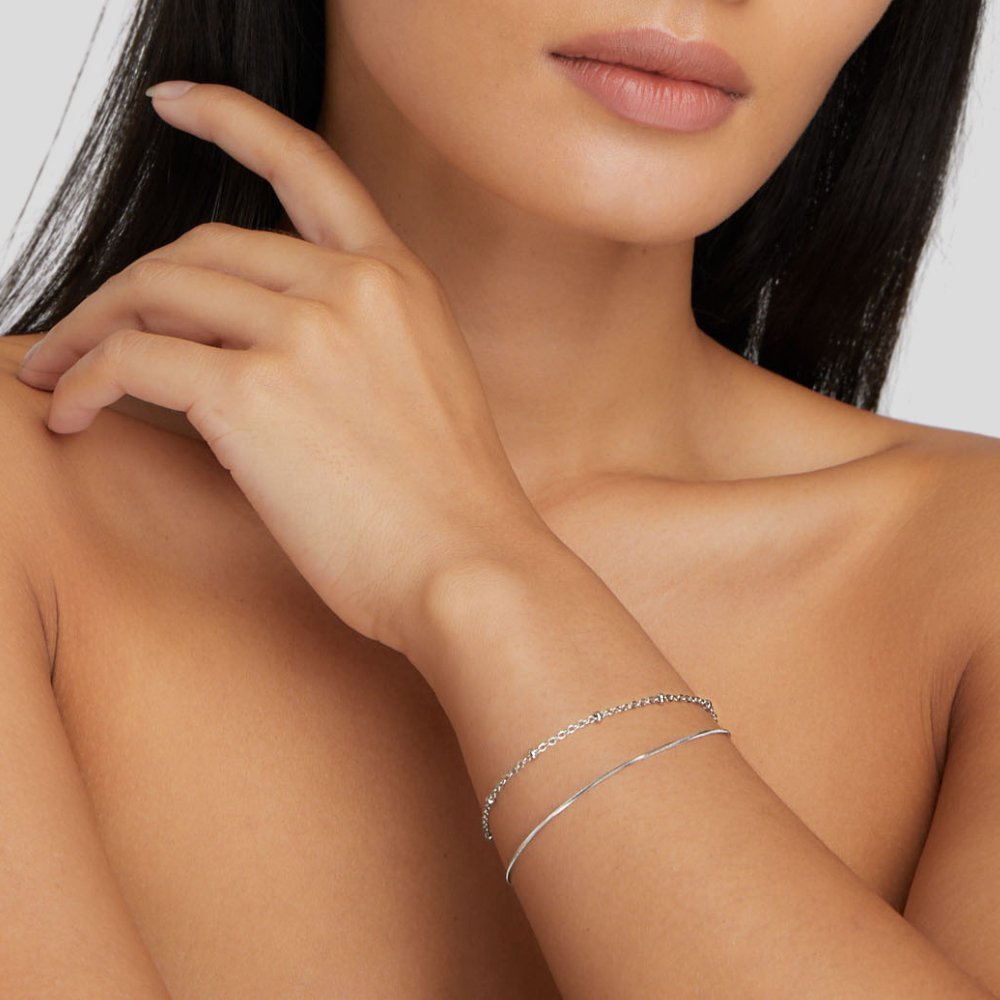 Oya - Schichtarmband in Silber
