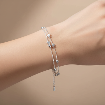 Yuna – Armband mit Doppelkreis im koreanischen Stil