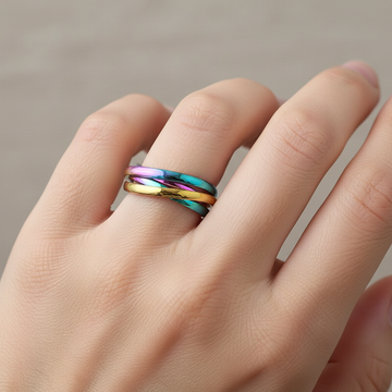 Sansen – Set aus drei Ringen aus robustem Stahl