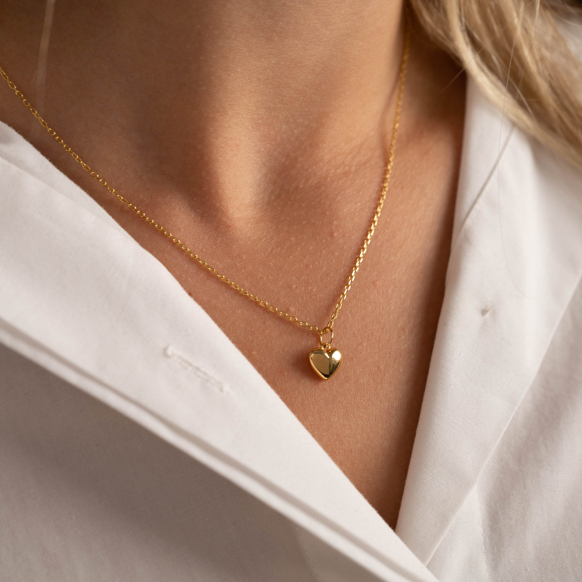Lamia - Herz-Halskette in Gold