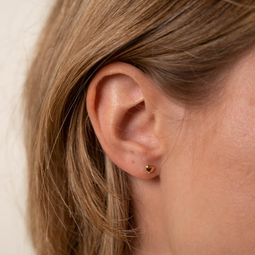 Eman - Herzohrringe in Gold