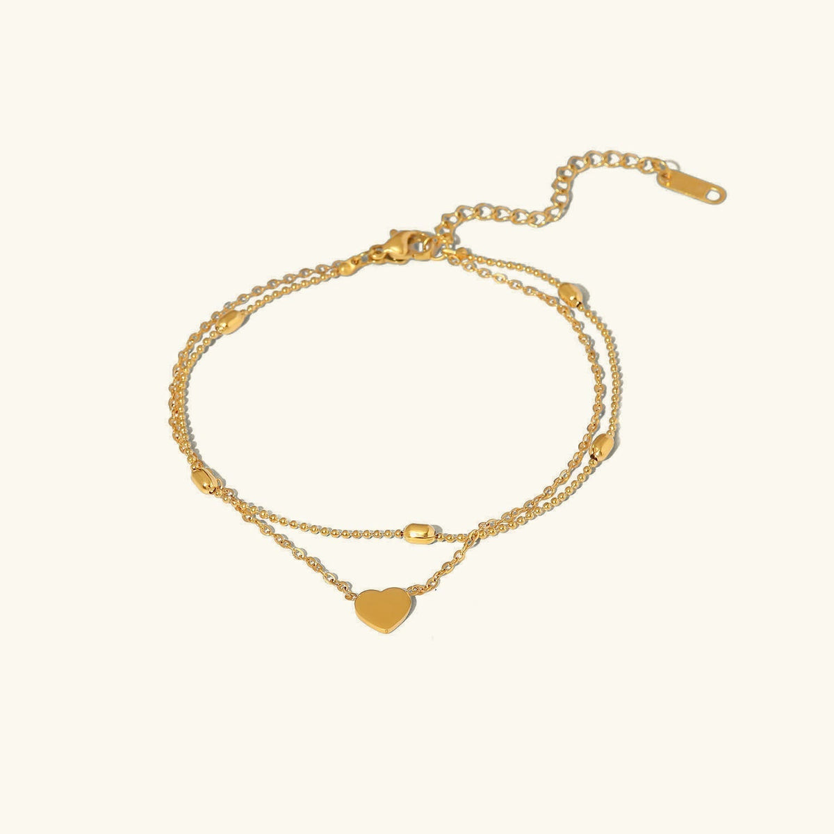 Rowena - Schichtfußkette in Gold