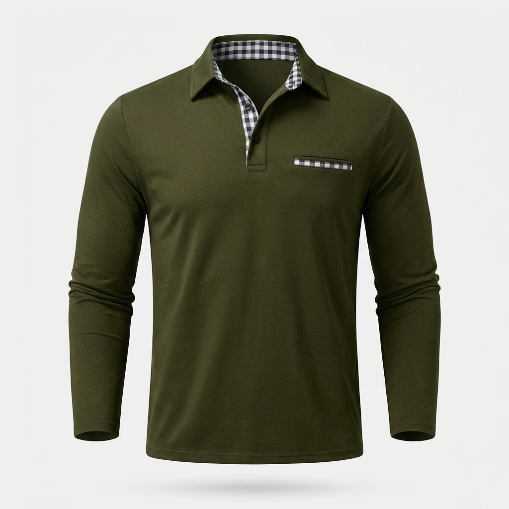 Rupert - Lässiges Langarm-Poloshirt für Herren