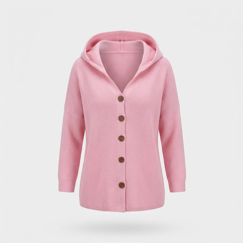 Ryanne - Komfortable Langarmjacke mit Kapuze für Damen