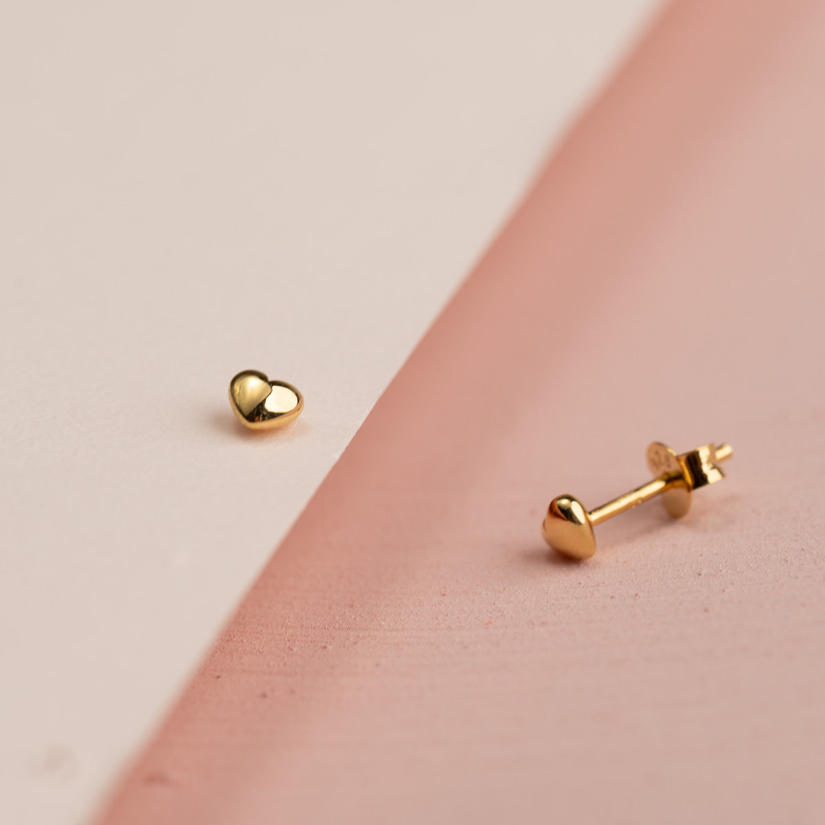 Eman - Herzohrringe in Gold