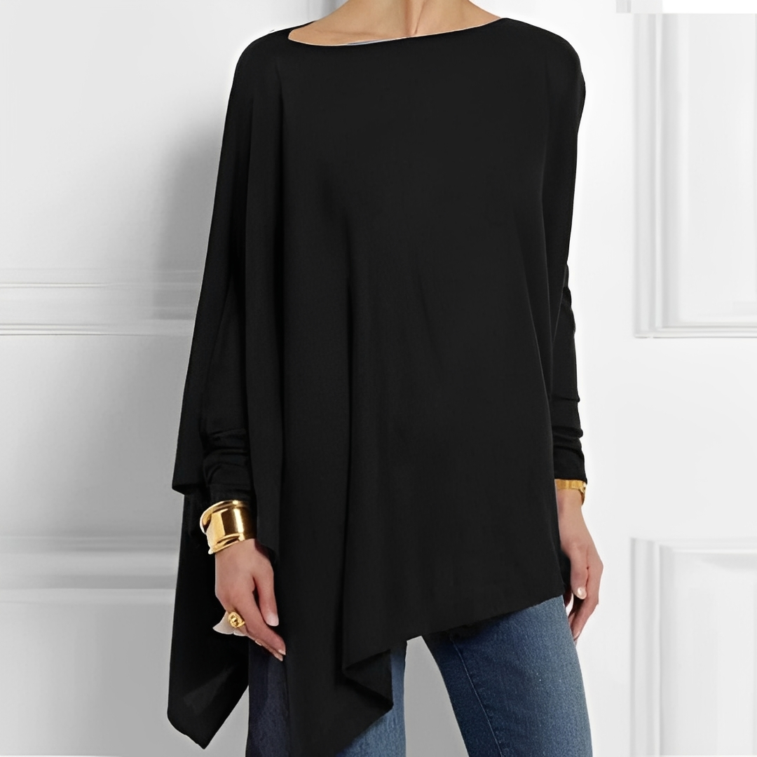 Chaneta - Locker geschnittene Damen-Langarmbluse